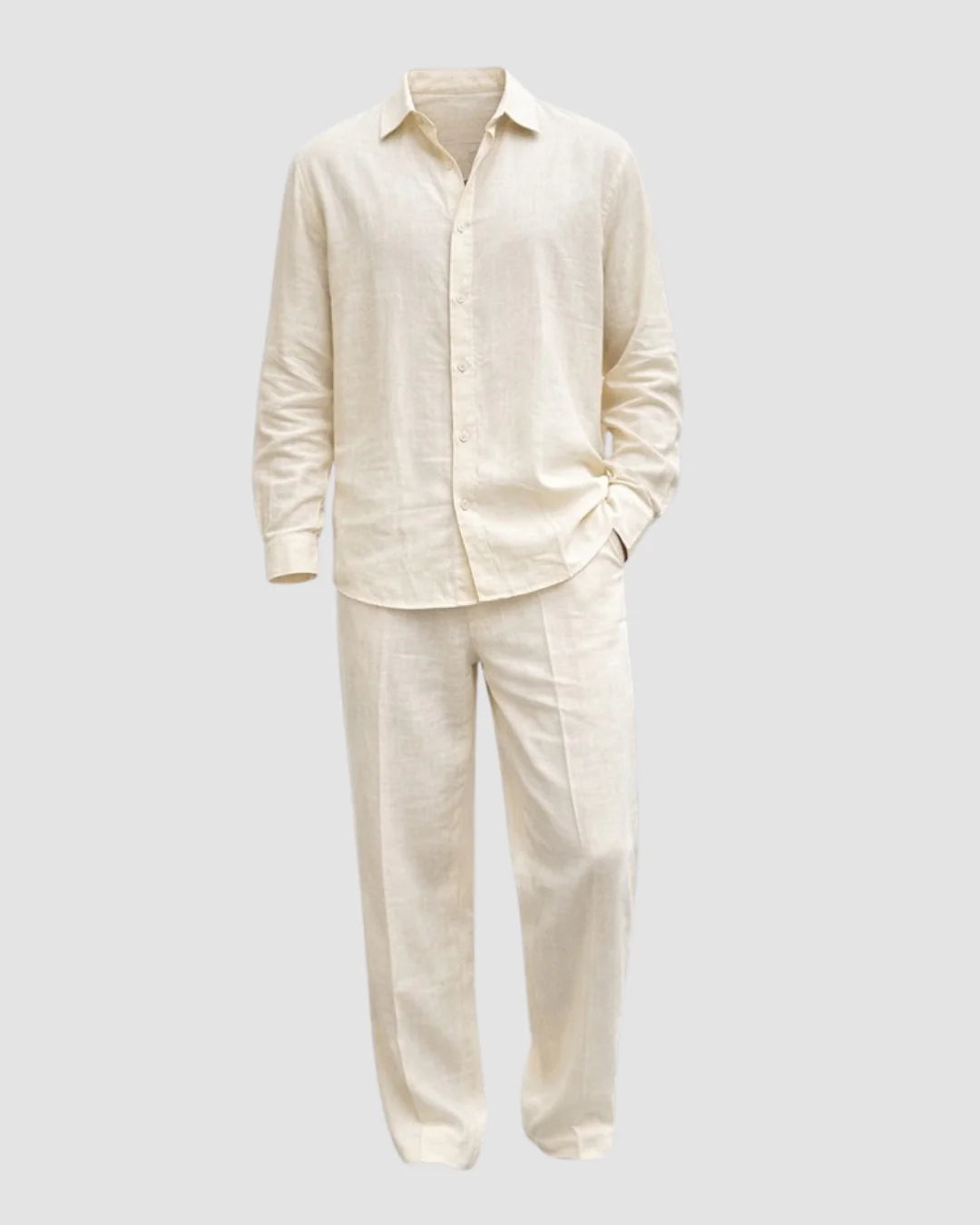 Imperial Linen Top & Bottom Set - Luxury Meets Style