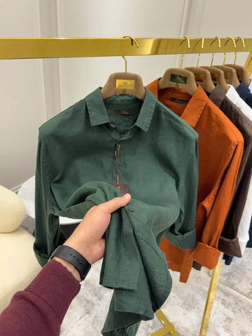 Luxury Edition Linen Shirt - Green