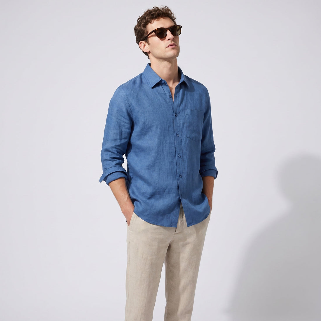 The Linen - Lyocell Shirt - Blue