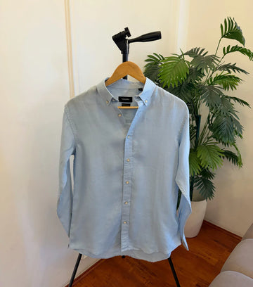 The Hampton Linen Shirt - Luxury Edition - Sky