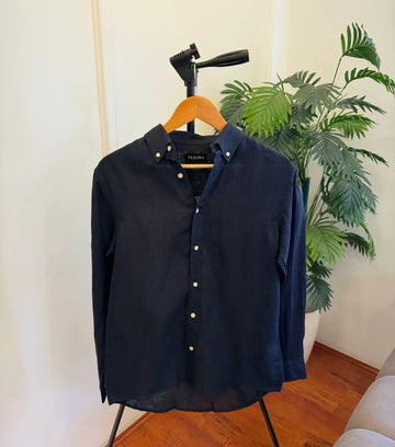 The Hampton Linen Shirt - Luxury Edition - Blue