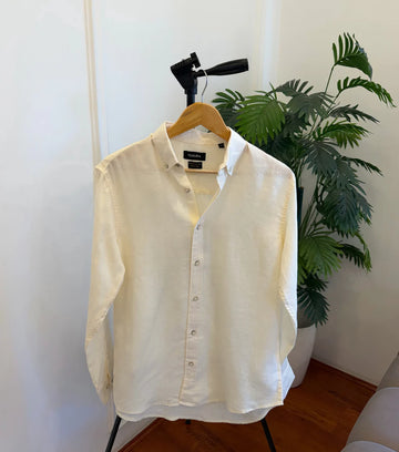 The Hampton Linen Shirt - Luxury Edition - Lemon