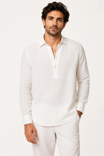 Linen Kurta Fit Shirt